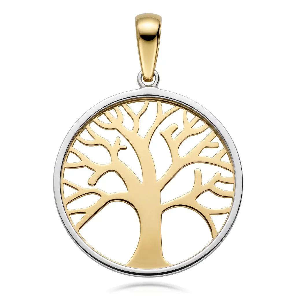 Colgante Arbol de la Vida Bicolor