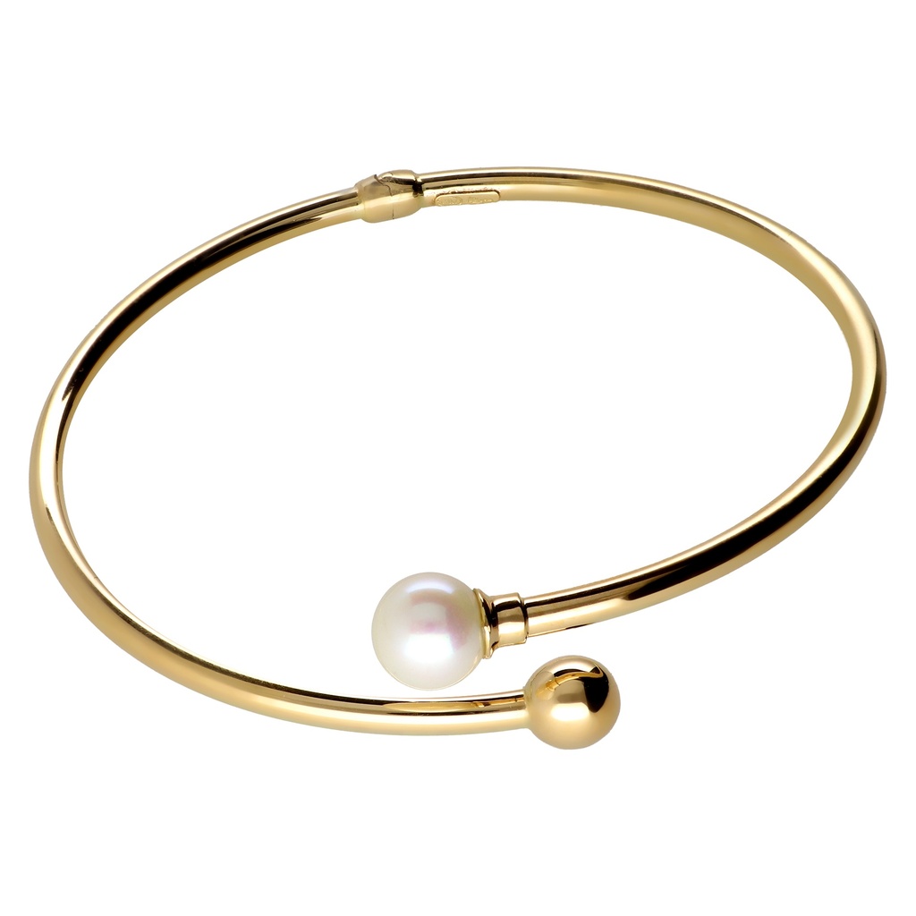 Pulsera Tubo Perla Bola