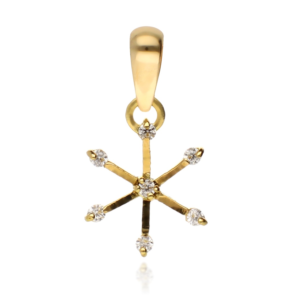 Colgante Hielo Oro Amarillo
