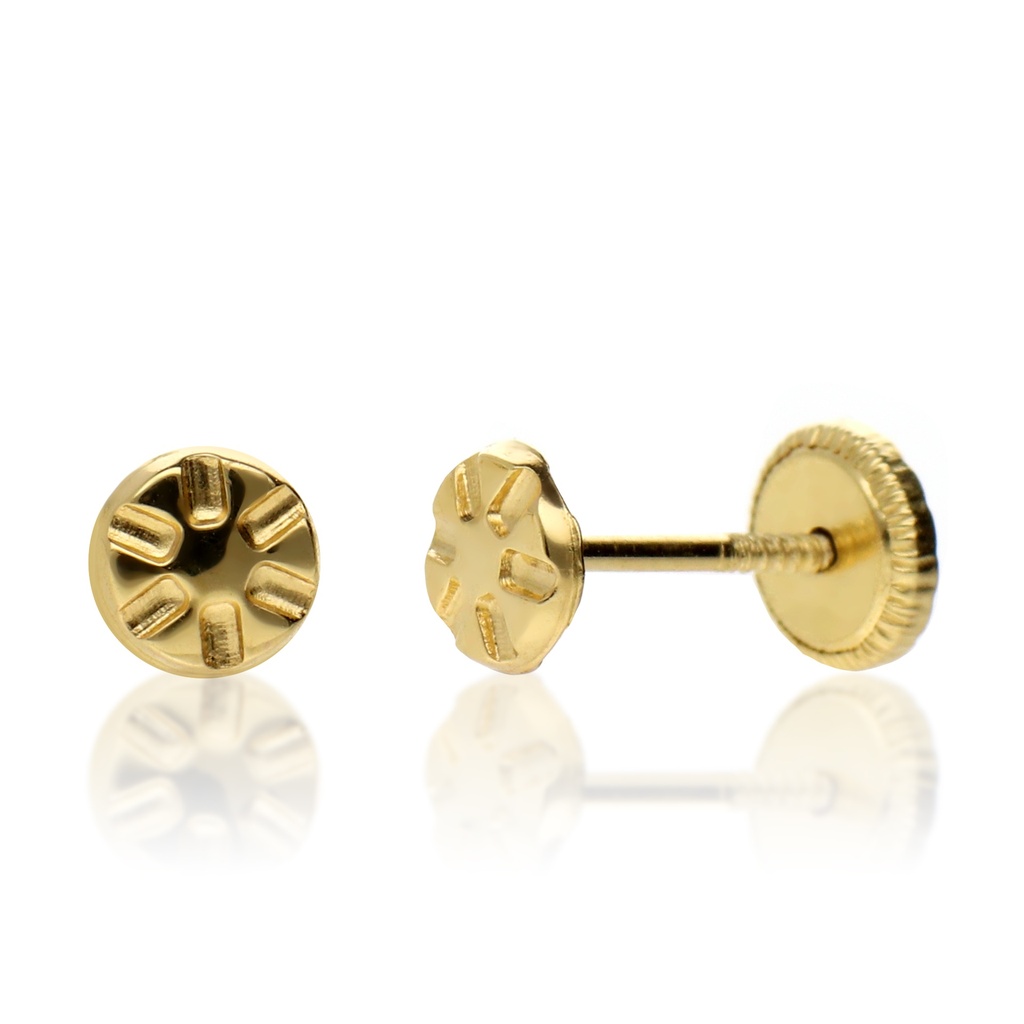 Pendientes Tuerca Redondo Talla