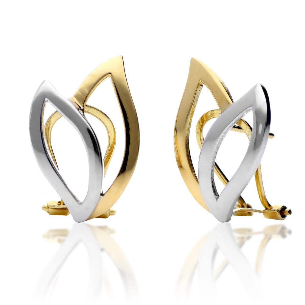 Pendientes Omega Bicolor