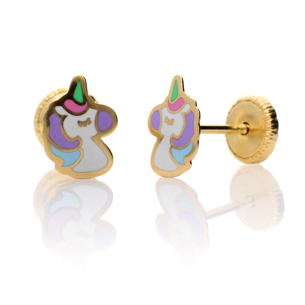Pendientes Tuerca Unicornio