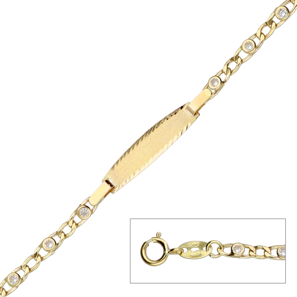 Pulsera Bebé Chapa Circonitas