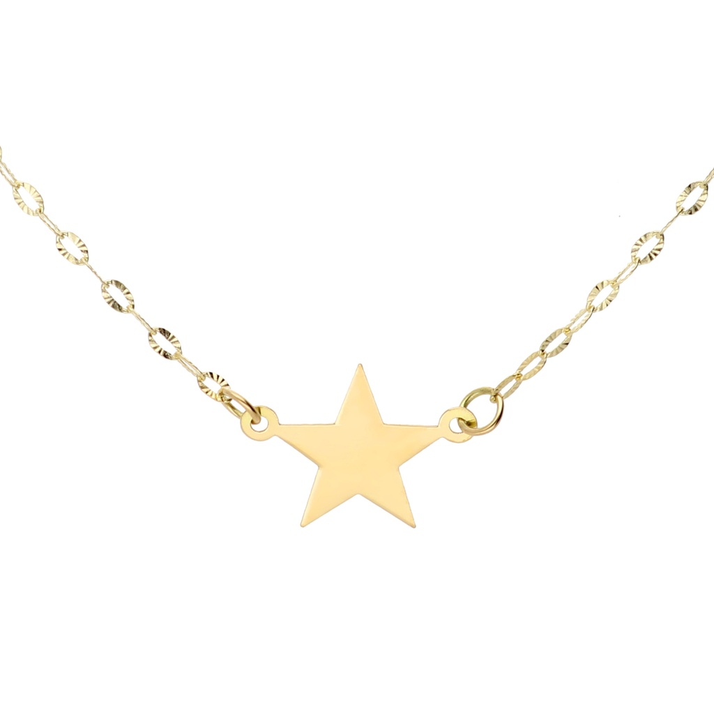 Gargantilla Estrella Oro Amarillo