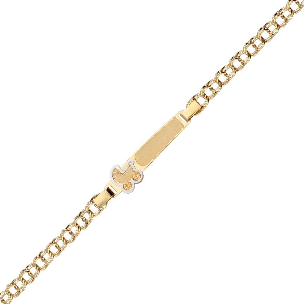 Pulsera Bebé Chapa Húngara Carrito