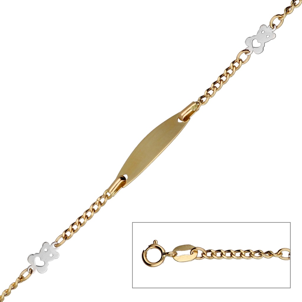 Pulsera Bebé Chapa Oso