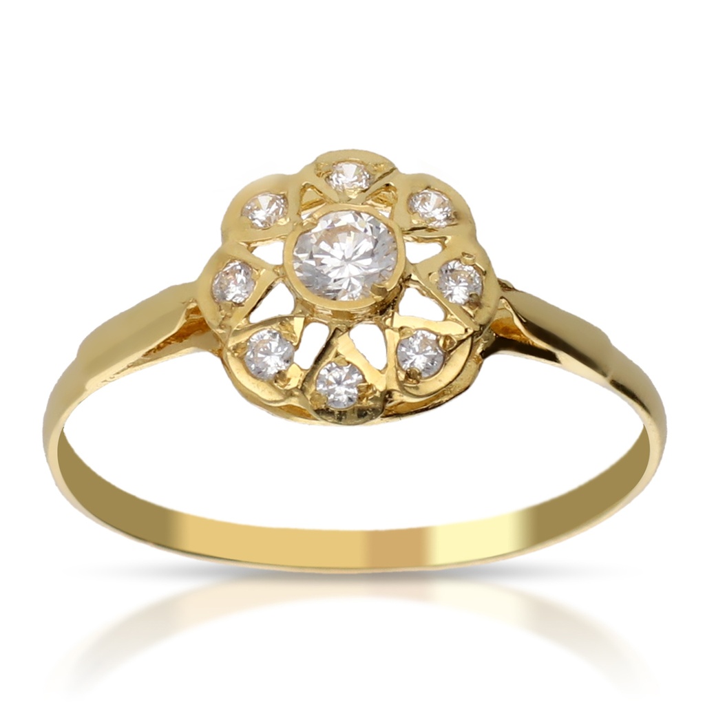 Sortija Roseta Oro Amarillo