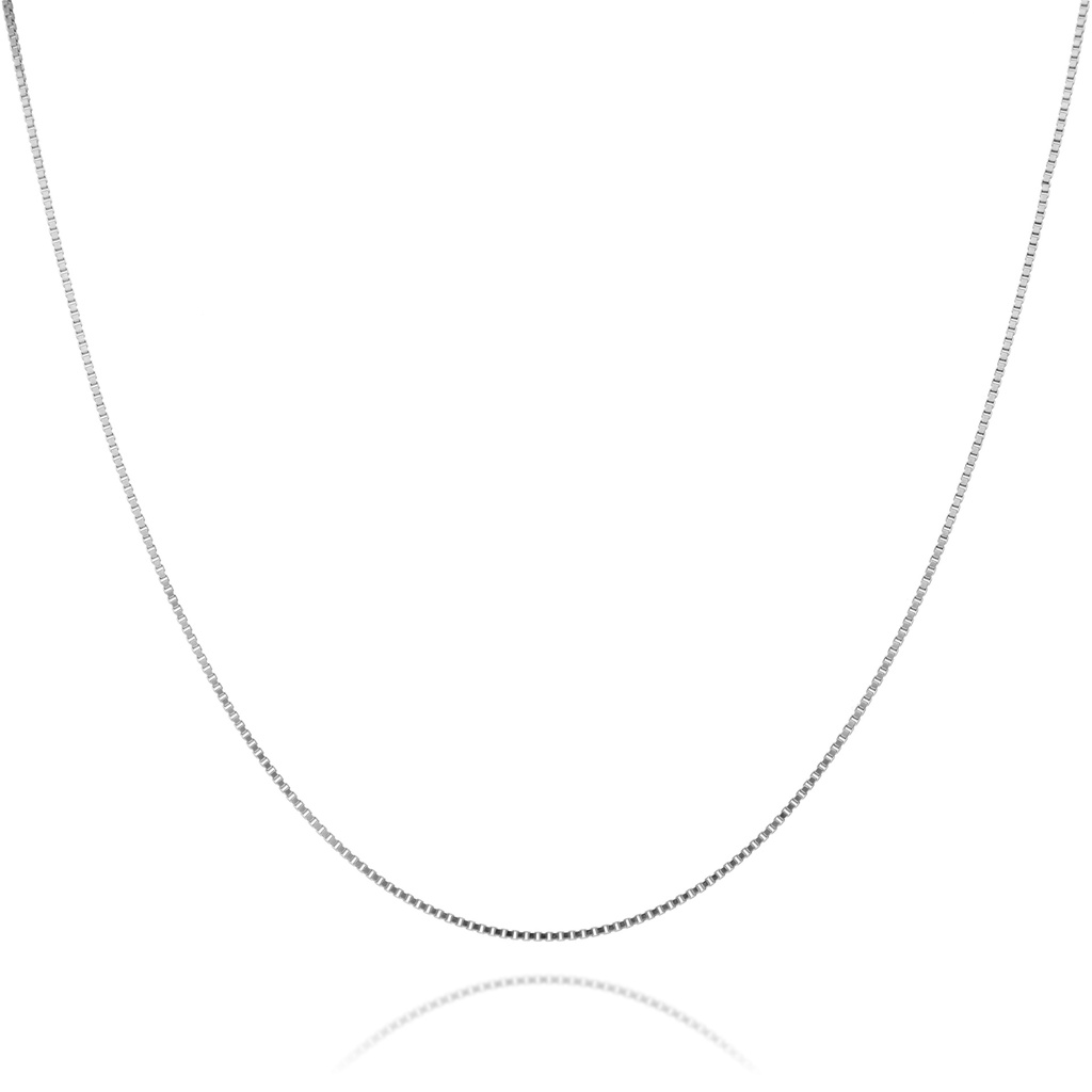 Cadena Maciza Veneciana Oro Blanco