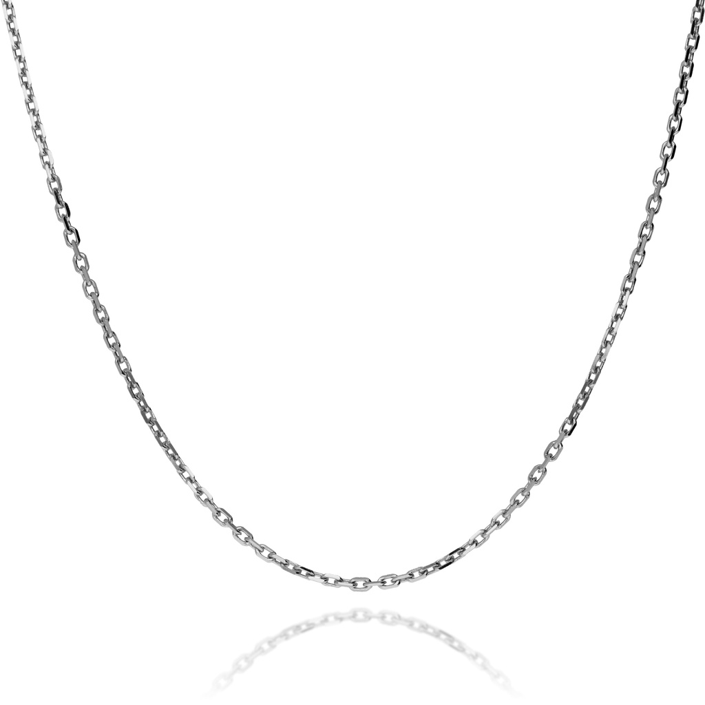 Cadena Maciza Forzada Oro Blanco