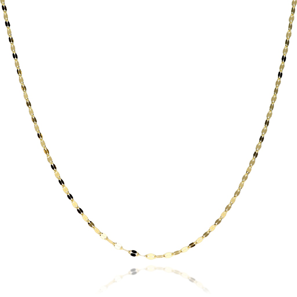 Cadena Maciza Espejos Oro Amarillo