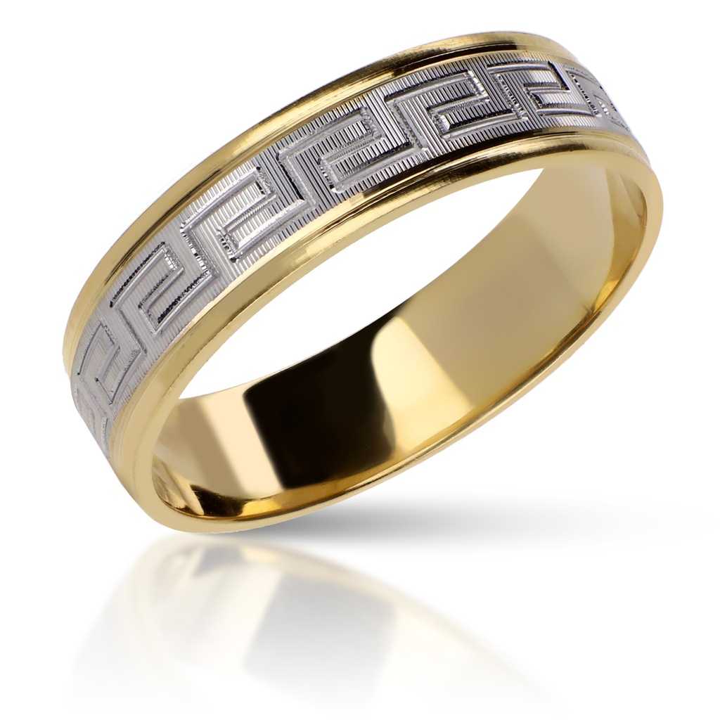 Alianza Talla 5 mm Plana Oro Bicolor