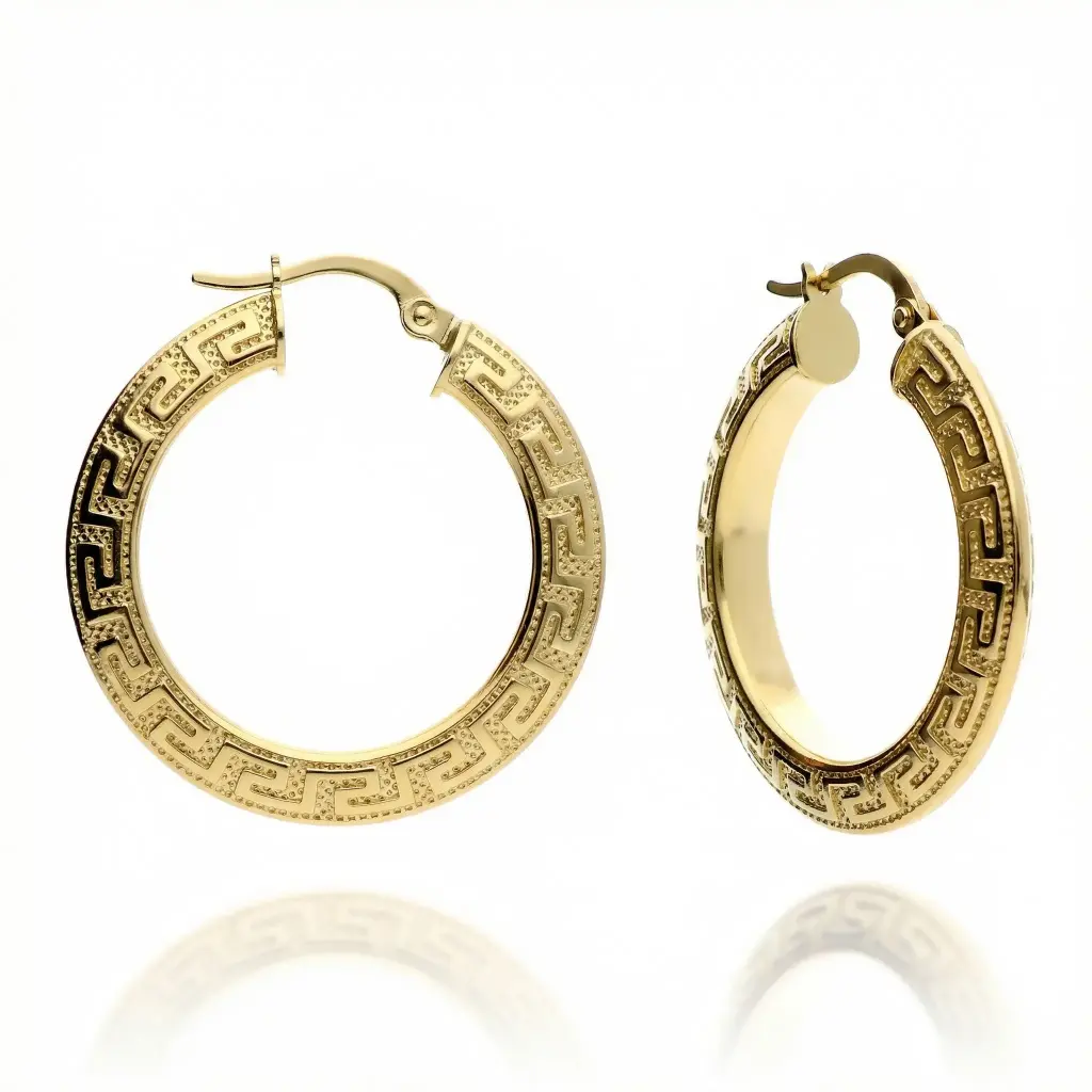 Pendientes Aros Fantasía Greca