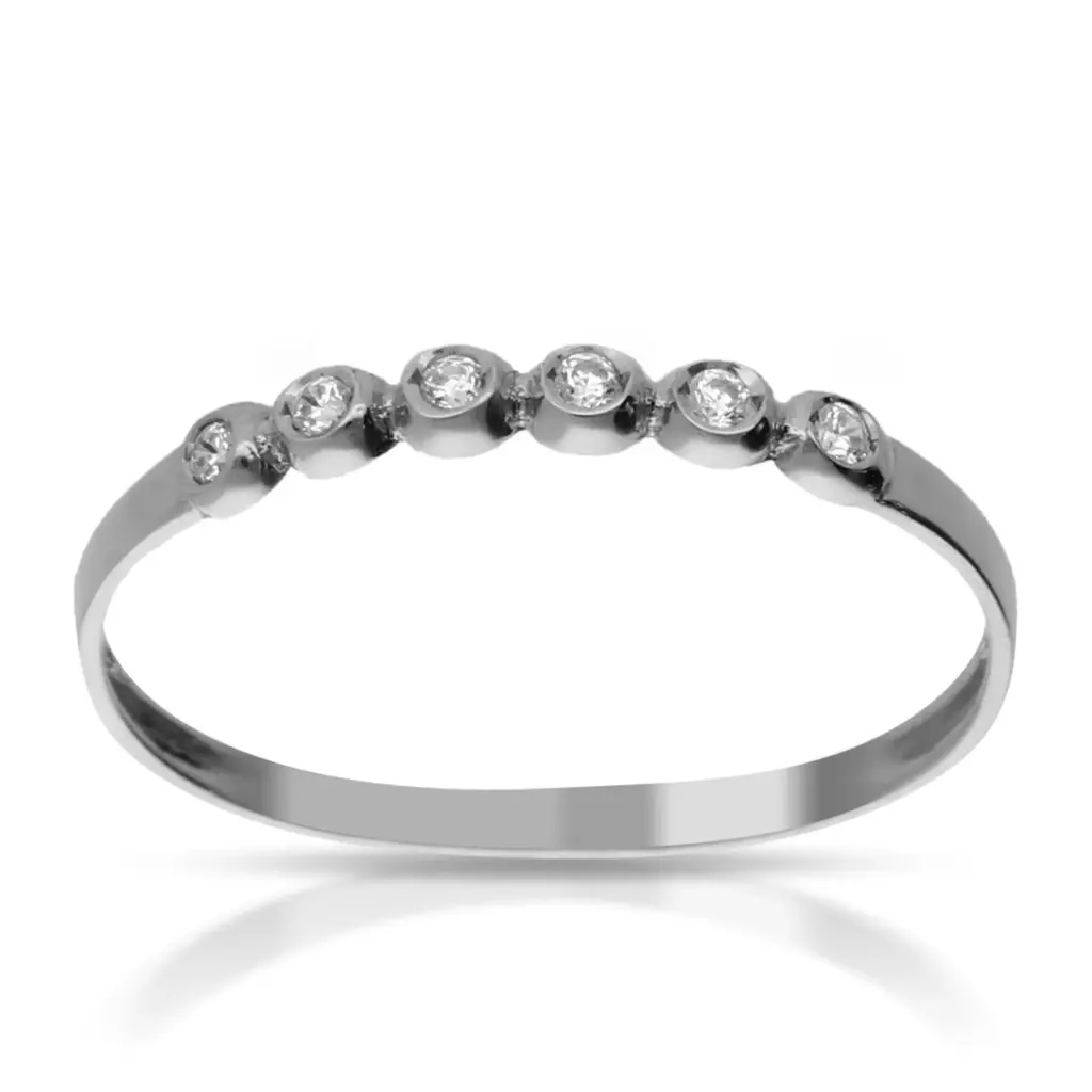 Sortija Circonitas Oro Blanco