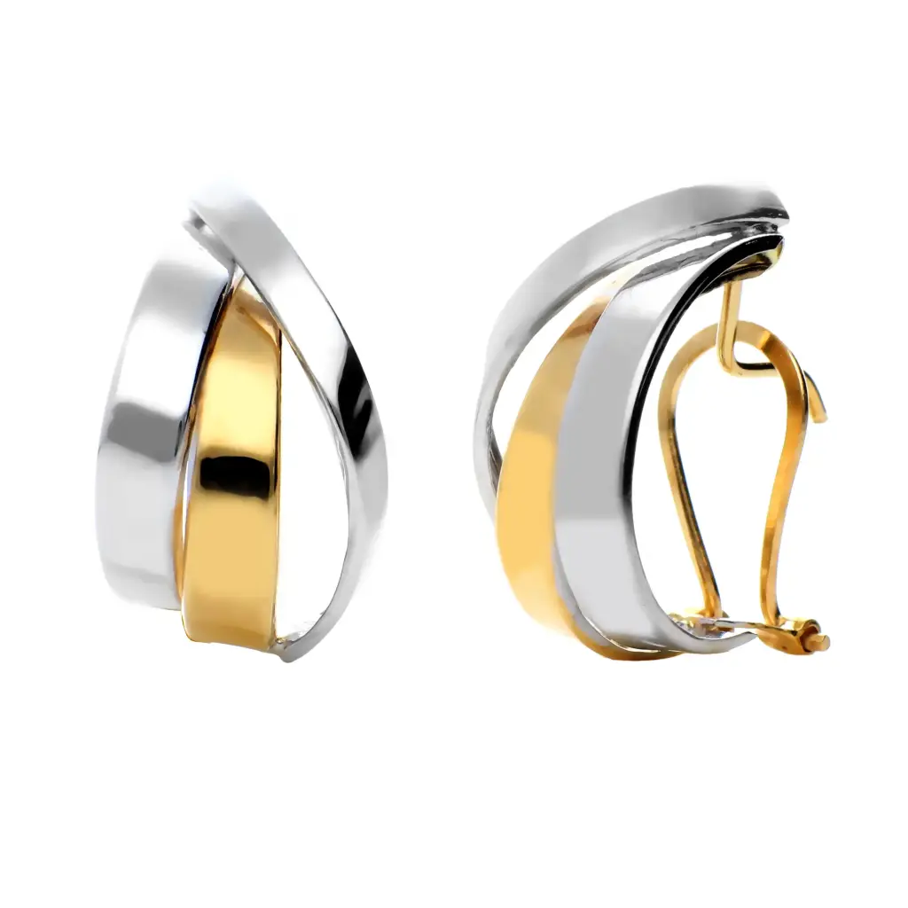 Pendientes Omega Bicolor