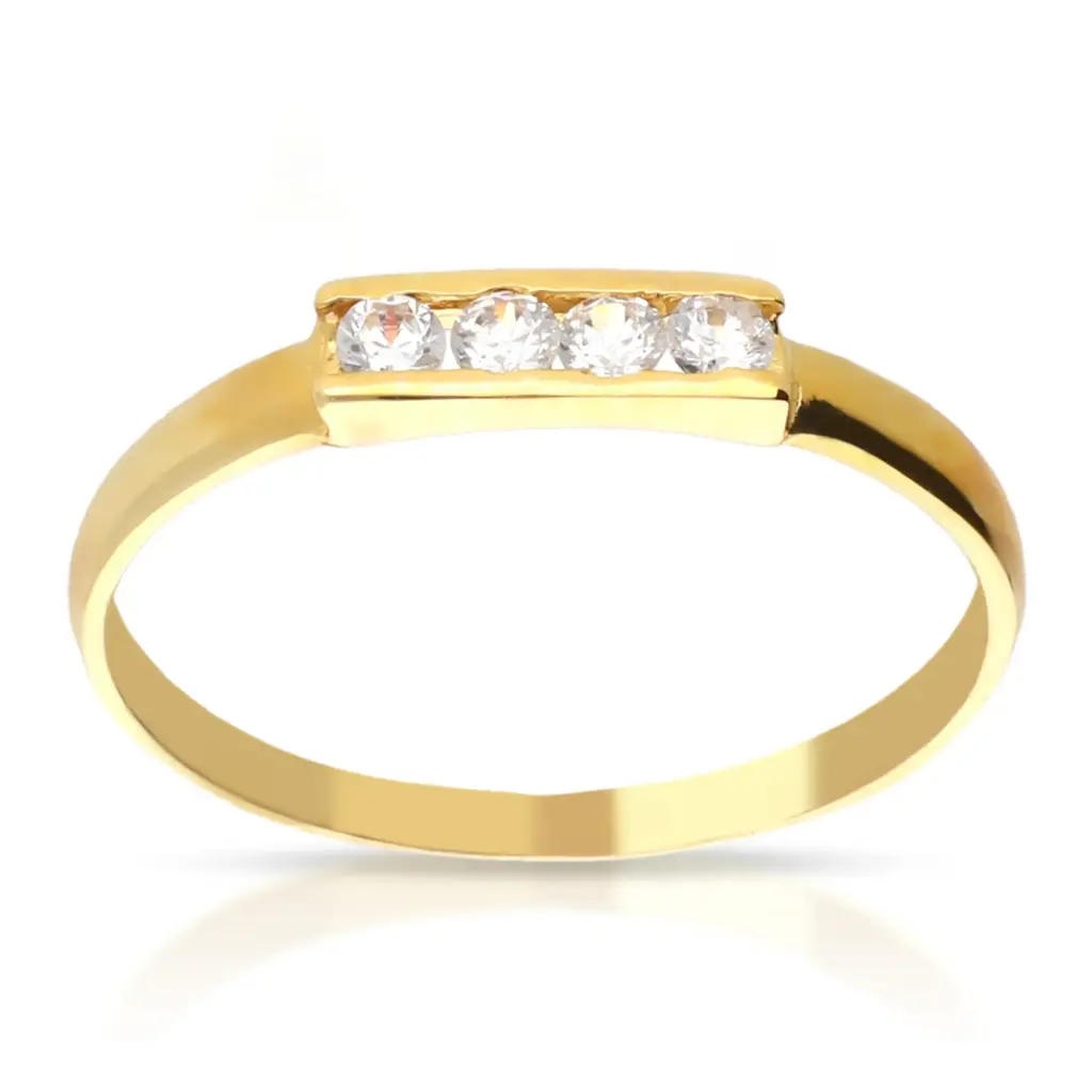 Sortija Circonitas Oro Amarillo