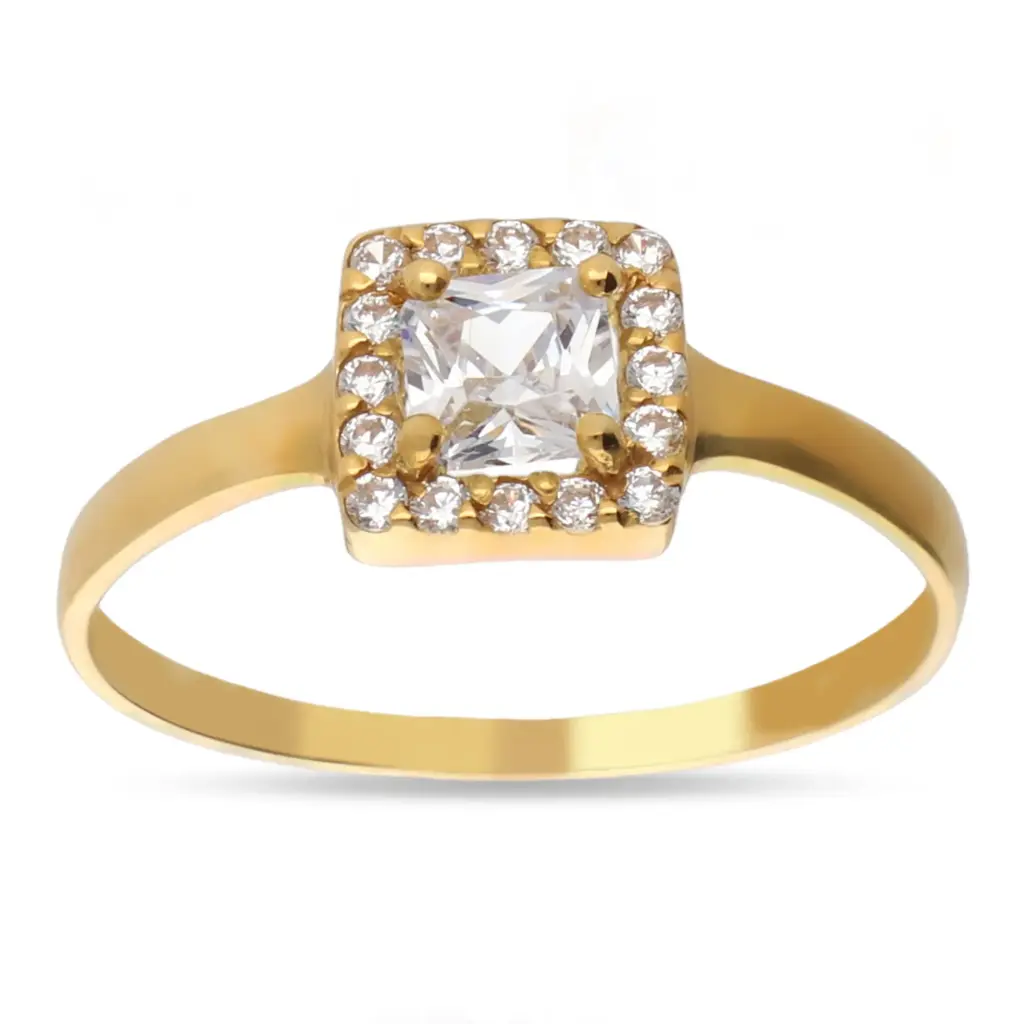 Sortija Circonitas Oro Amarillo