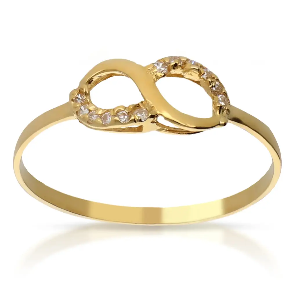 Sortija Infinito Circonitas Oro Amarillo