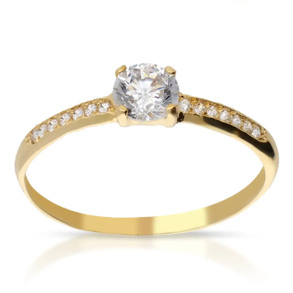 Sortija Circonitas Oro Amarillo