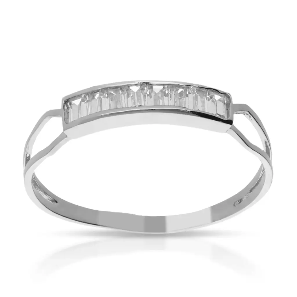 Sortija Circonitas Oro Blanco