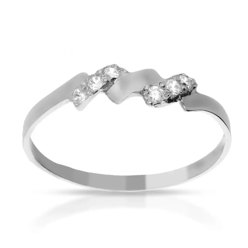 Sortija Circonitas Oro Blanco