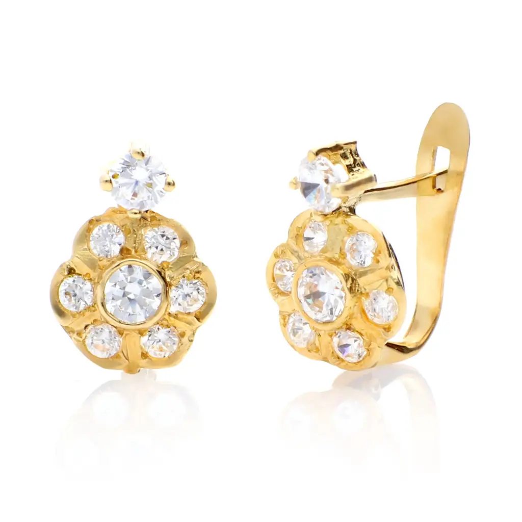 Pendientes Catalán Roseta Oro Amarillo