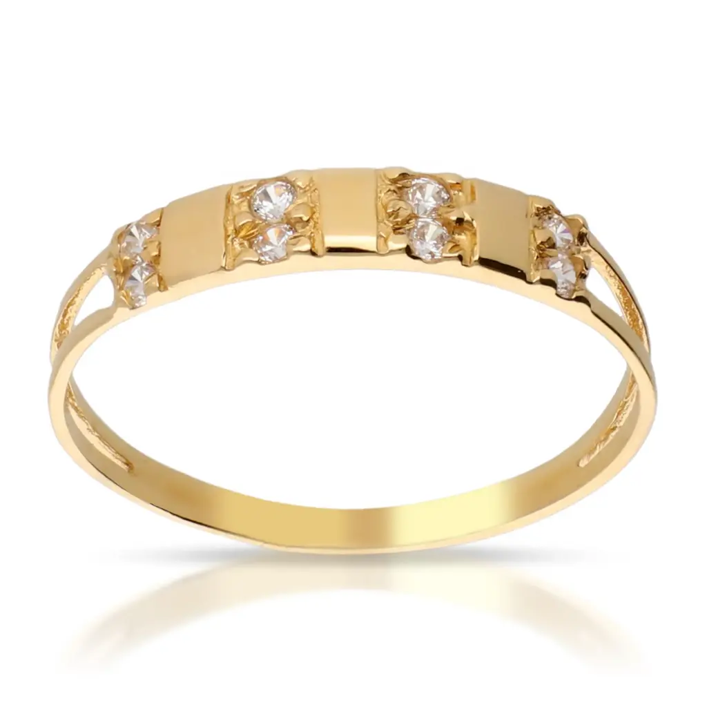 Sortija Circonitas Oro Amarillo