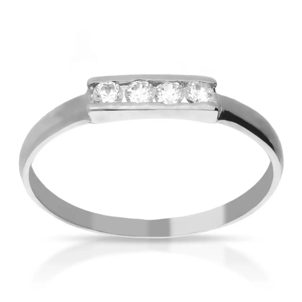 Sortija Circonitas Oro Blanco