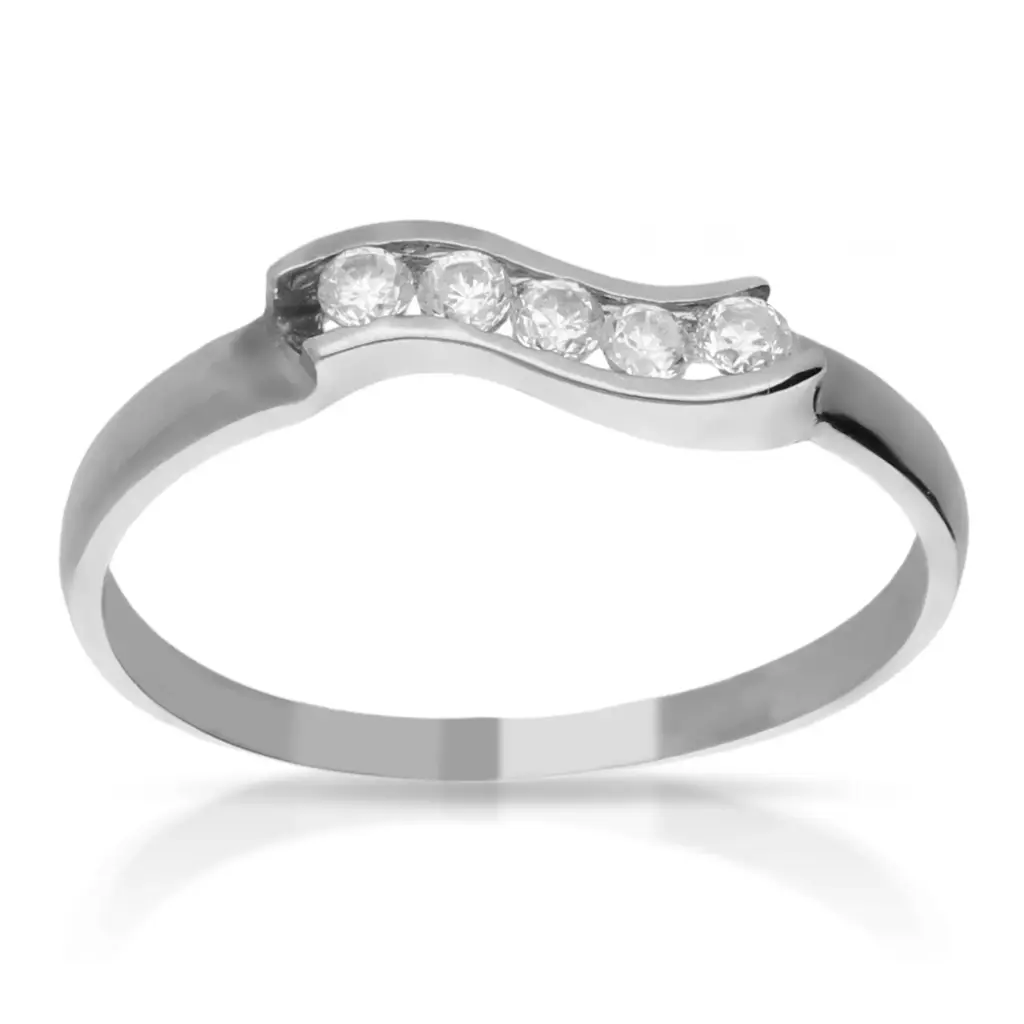 Sortija Circonitas Oro Blanco