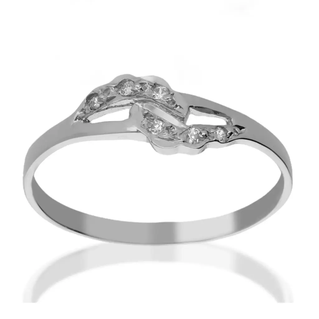 Sortija Circonitas Oro Blanco