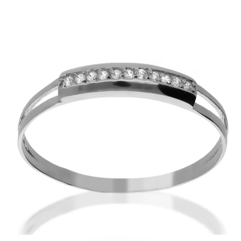 Sortija Circonitas Oro Blanco