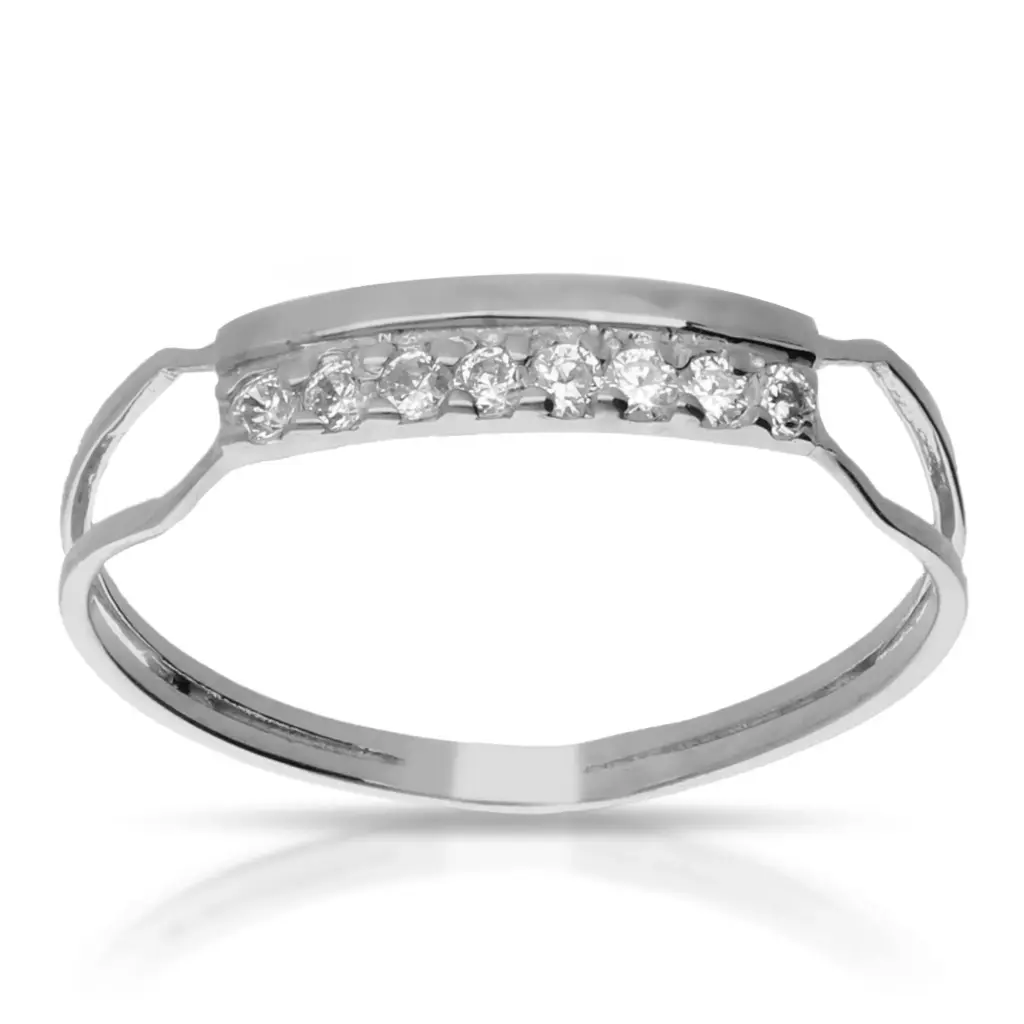 Sortija Circonitas Oro Blanco