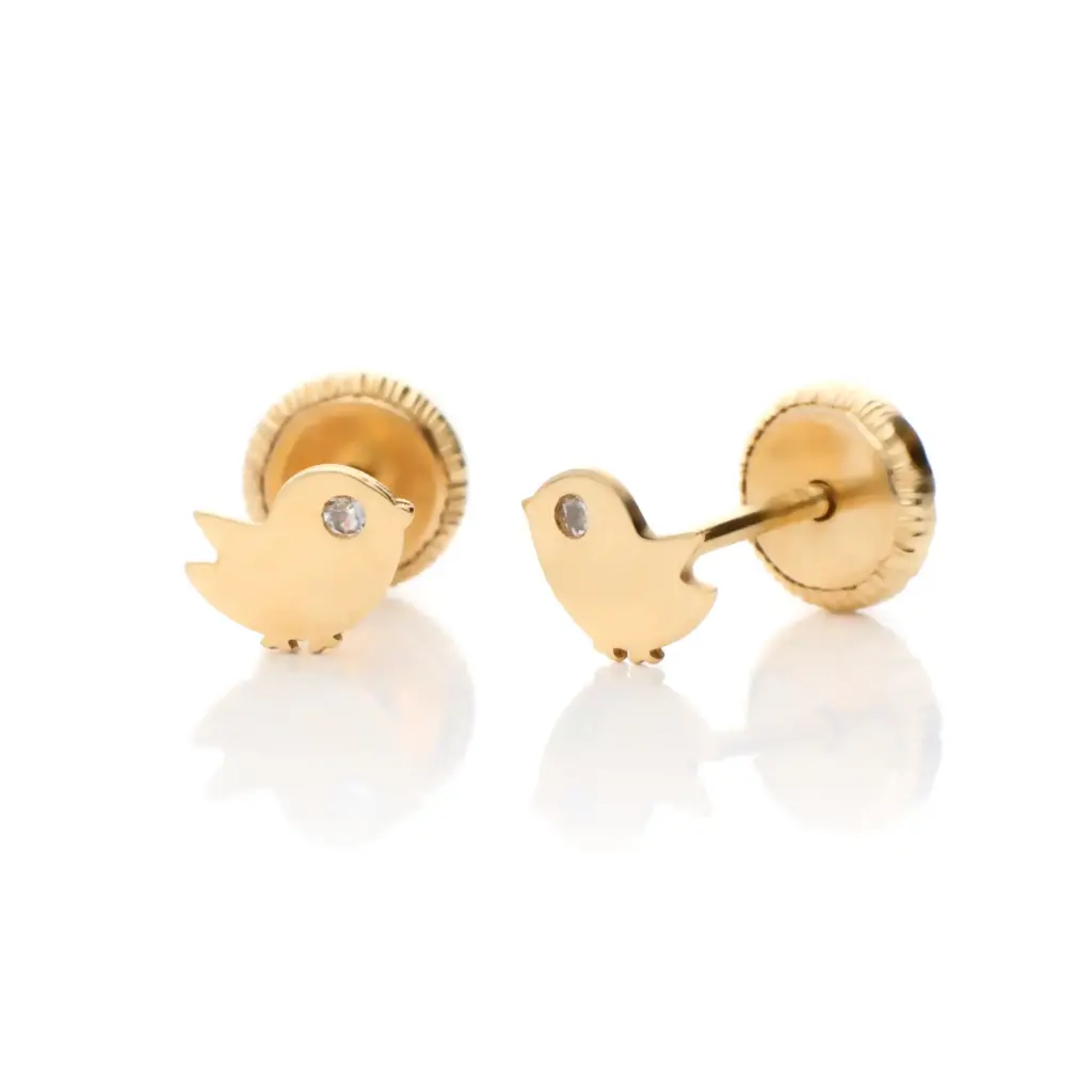 Pendientes Tuerca Pajarito