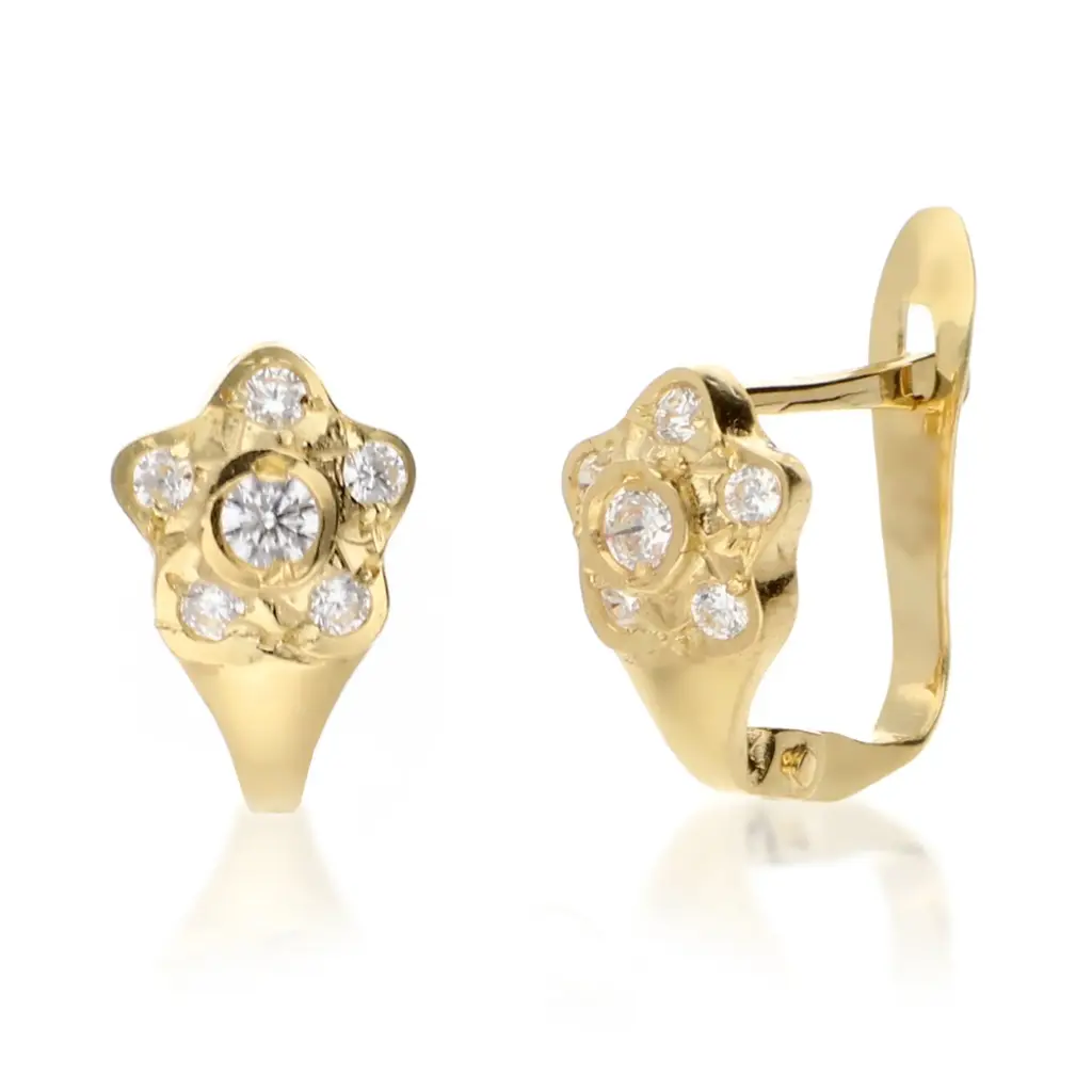 Pendientes Catalán Flor Oro Amarillo