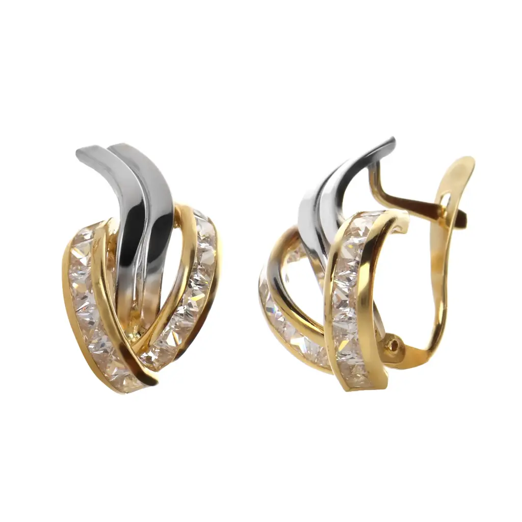 Pendientes Catalán Bicolor Circonitas