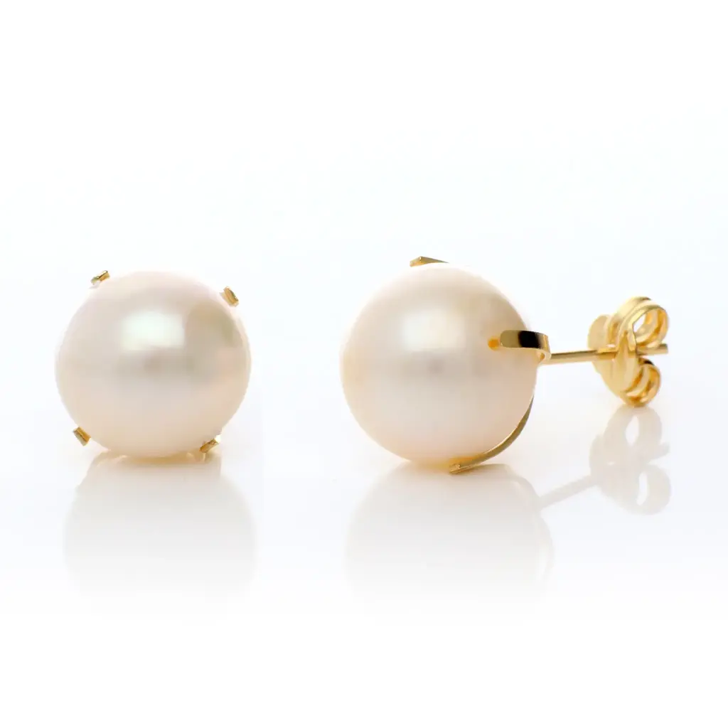 Pendientes Presión Perla con Patillas