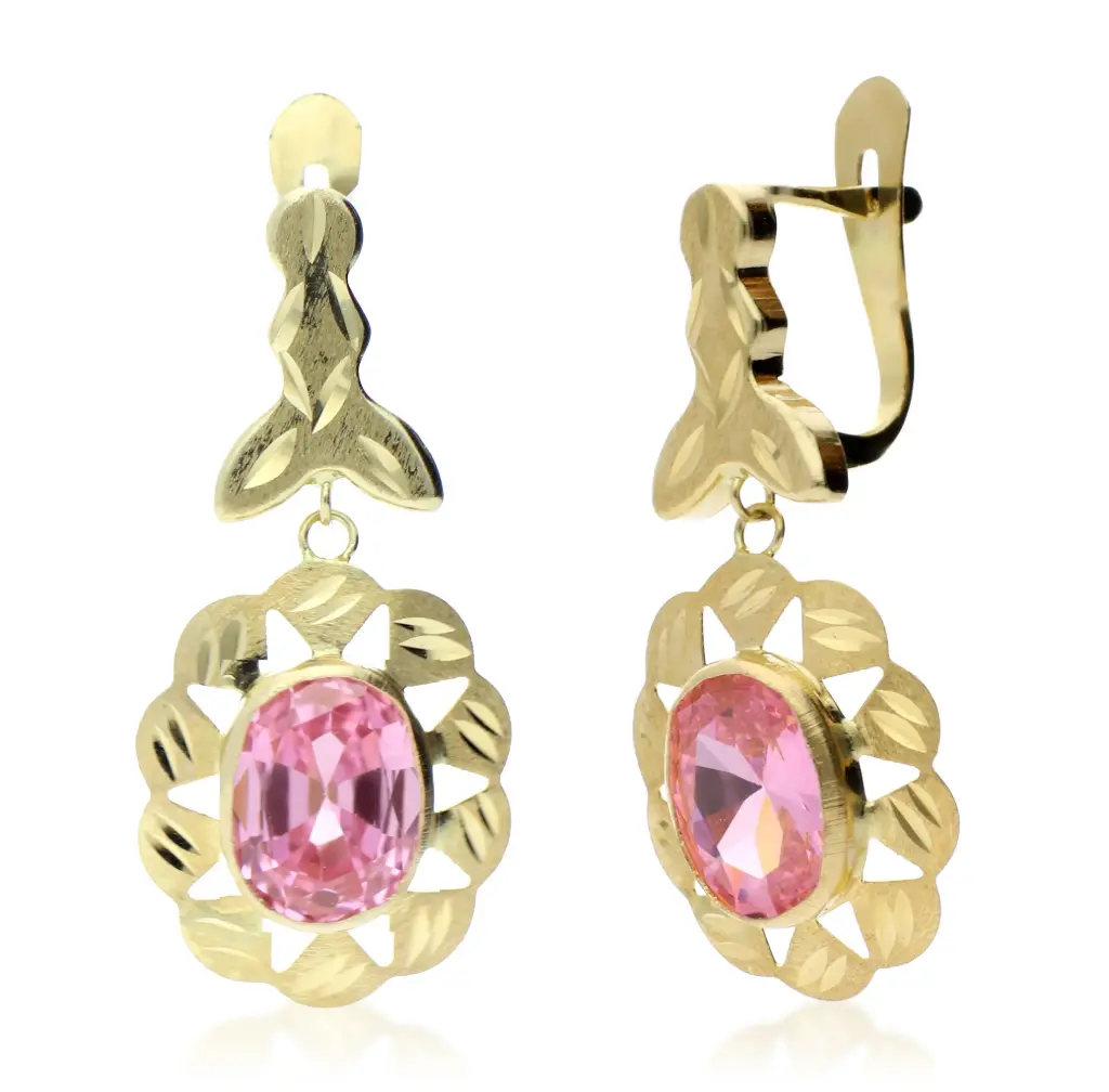 Pendientes Catalán con Roseta Color