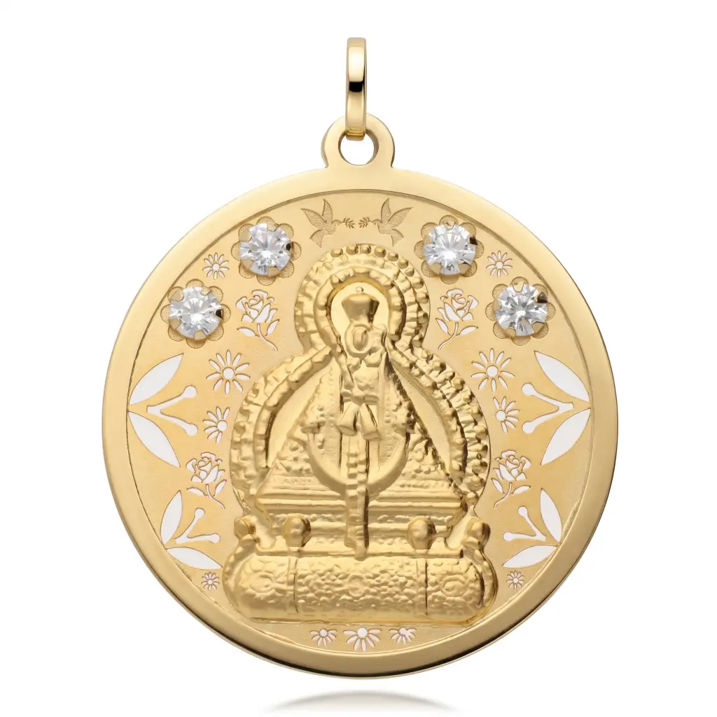 Medalla Virgen de la Cabeza Circonitas