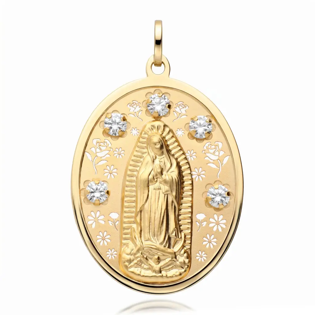 Medalla Virgen de Guadalupe Circonitas