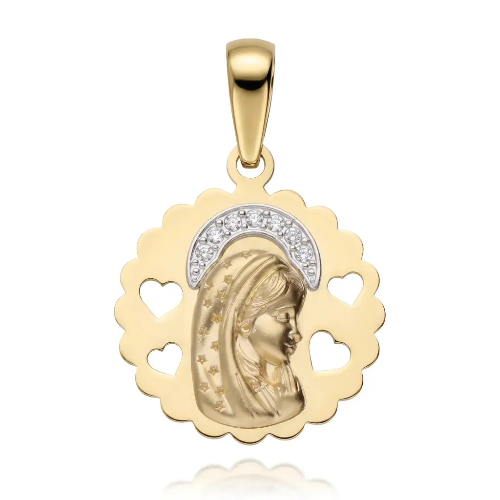 Medalla Virgen Niña Circonitas