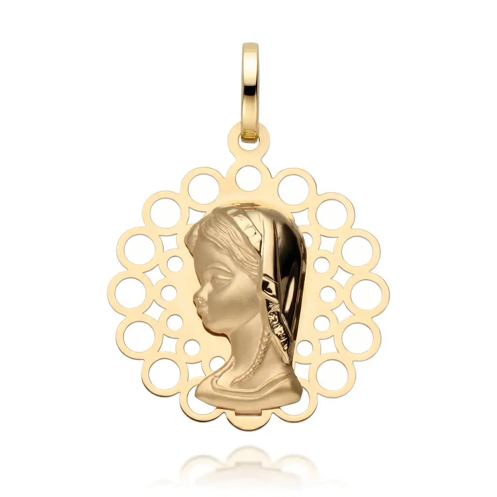 Medalla Virgen Niña Redonda