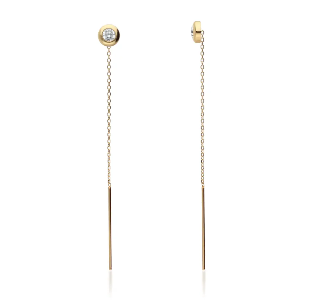 Pendientes Cadena con Chatón