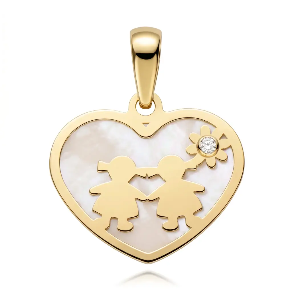 Colgante Corazón Nácar Niñ@s