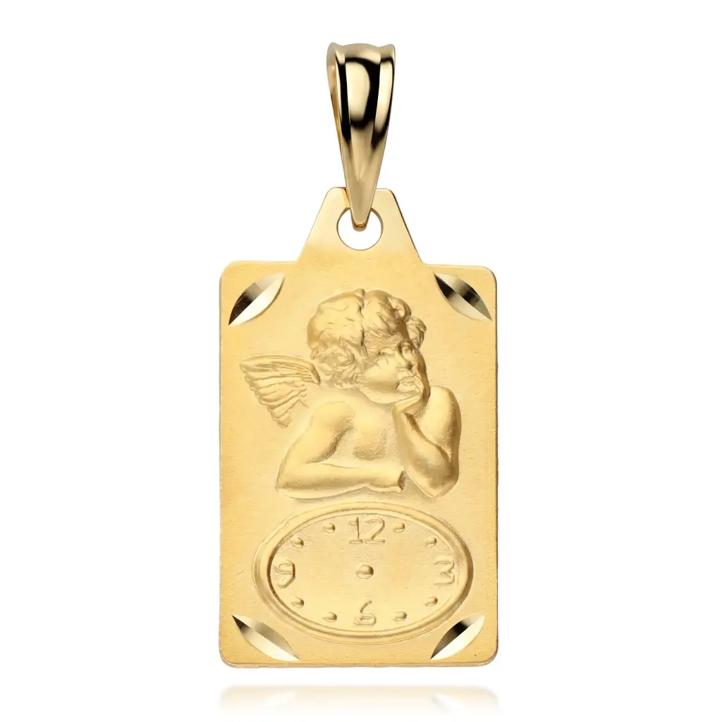 Medalla Angelote Reloj Rectángular