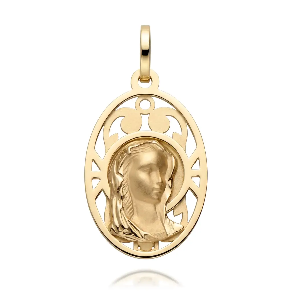 Medalla Virgen Niña Oval
