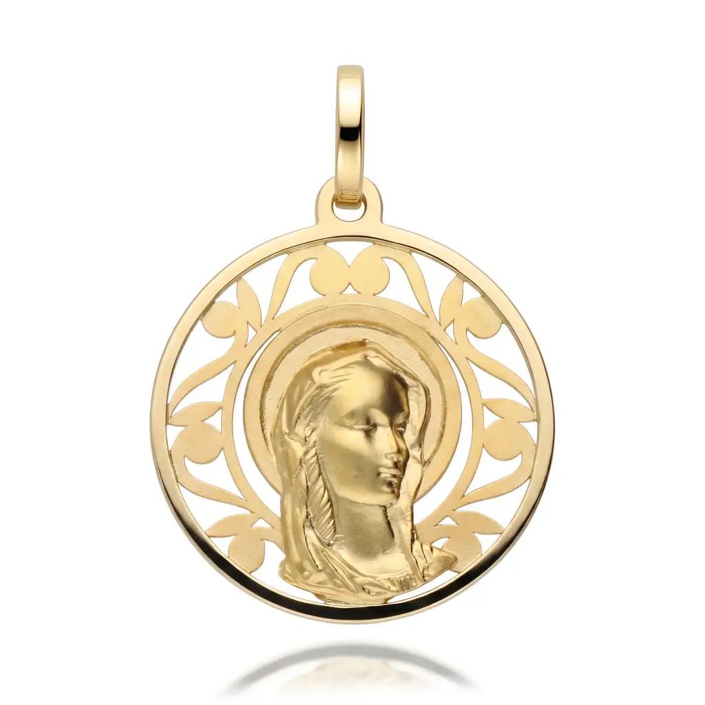 Medalla Virgen Niña Redonda