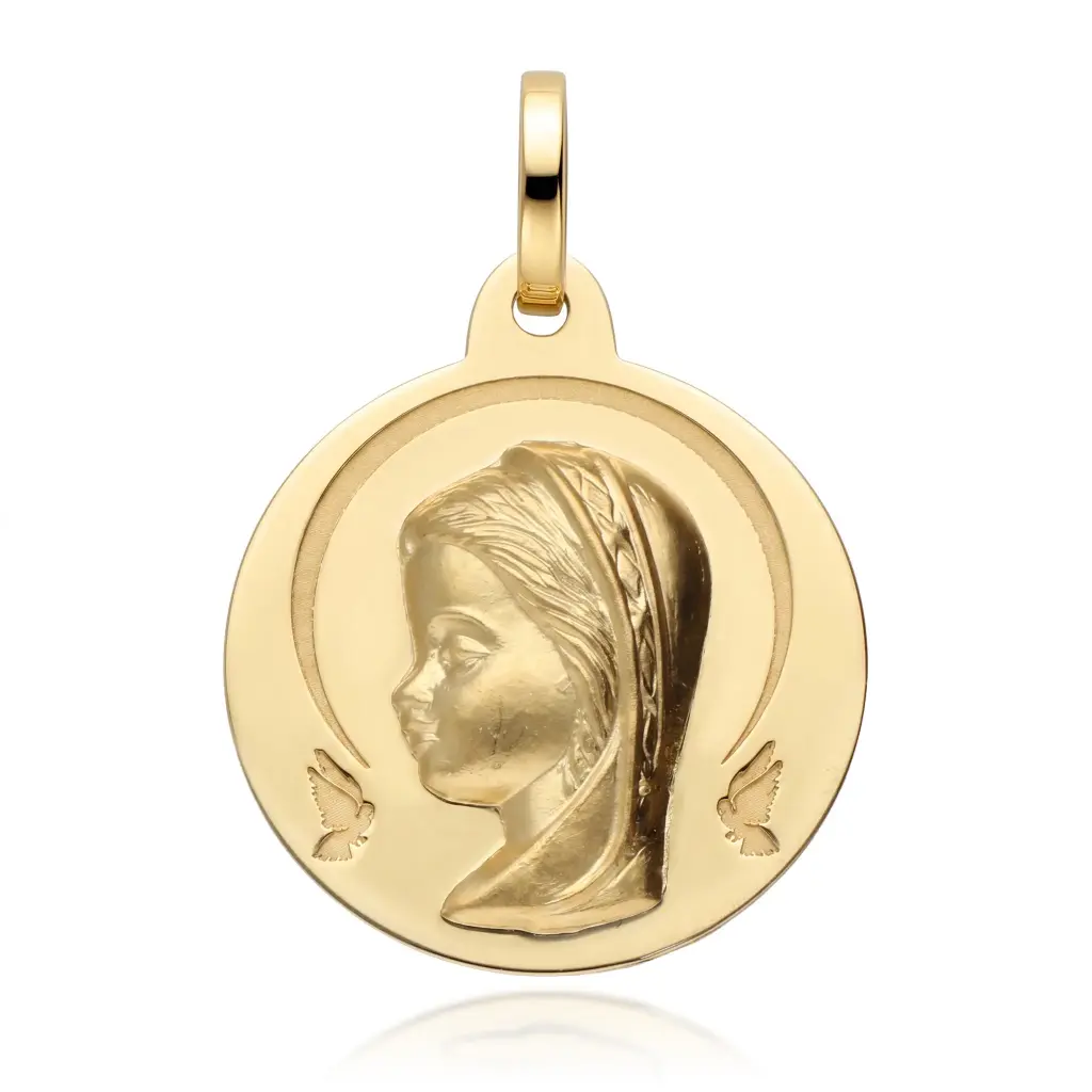 Medalla Virgen Niña Redonda