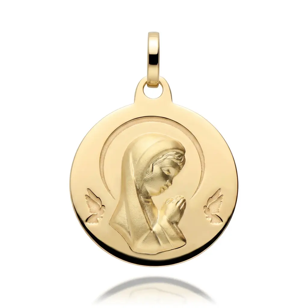 Medalla Virgen Niña Redonda