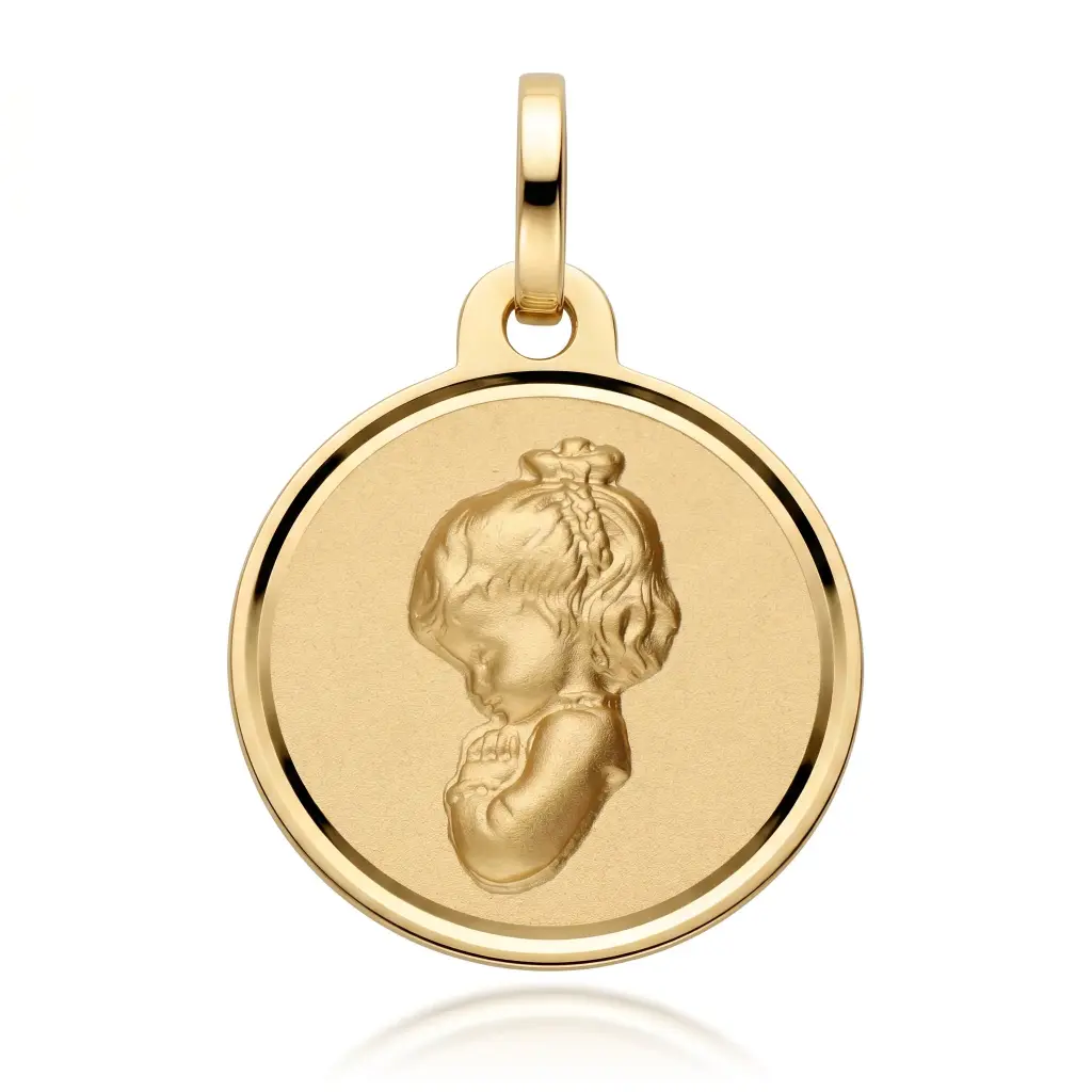 Medalla Virgen Niña Redonda