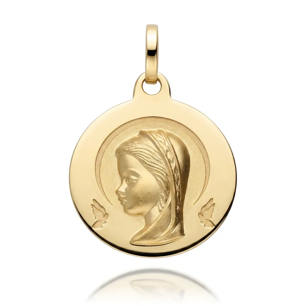 Medalla Virgen Niña Redonda