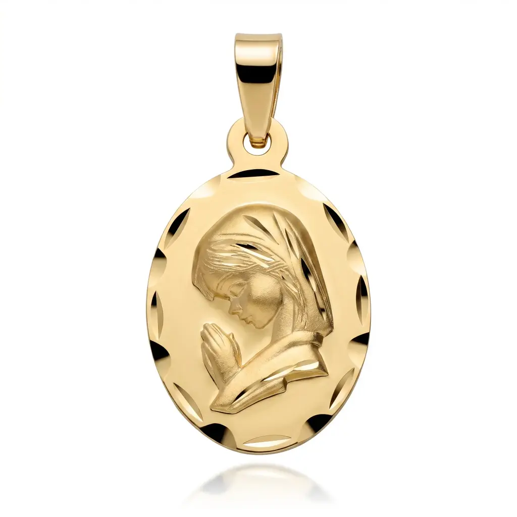 Medalla Virgen Niña Oval